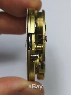 A Karrusel Bahne Bonniksen Pocket Watch Movement Retailed by Stewart, Glasgow