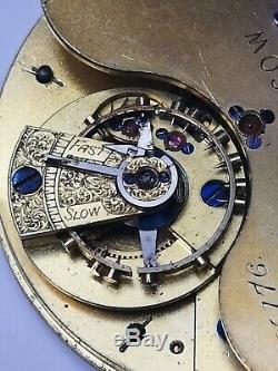 A Karrusel Bahne Bonniksen Pocket Watch Movement Retailed by Stewart, Glasgow