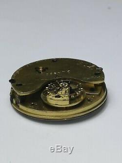 A Karrusel Bahne Bonniksen Pocket Watch Movement Retailed by Stewart, Glasgow