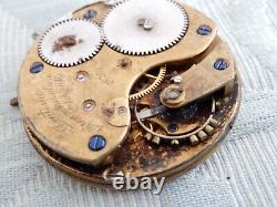 A. Lange & Sohne, Glashutte pocket watch movement, sold for restoration only