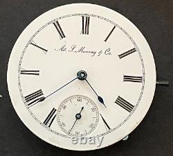 A. P. Murray 8s Pocket Watch Movement Running Tick High Grade Private Label Swiss