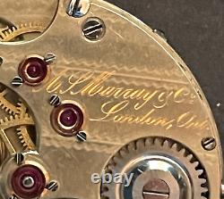 A. P. Murray 8s Pocket Watch Movement Running Tick High Grade Private Label Swiss