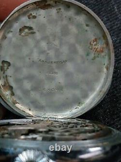 A. R. & J. E. Meylan Pocket Watch Stopwatch 7 j. Chronograph Movement 2 Counters