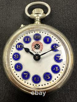 A. Rosskopf & Co Movement 37mm Antique Pocket Watch Requires Maintenance