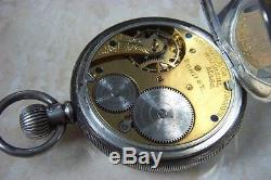 A WALTHAM SILVER CASED POCKET WATCH WITH BOND ST MOVEMENT c. 1908