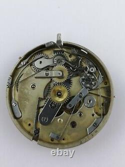 AH Arnold & FH Huguenin 30 Minute Recording Chronograph Pocket Watch Movement