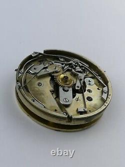 AH Arnold & FH Huguenin 30 Minute Recording Chronograph Pocket Watch Movement