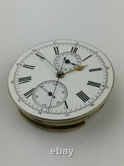 AH Arnold & FH Huguenin 30 Minute Recording Chronograph Pocket Watch Movement