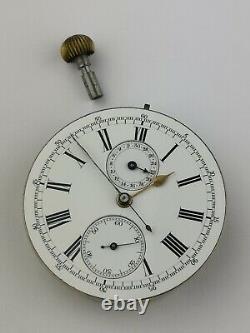 AH Arnold & FH Huguenin 30 Minute Recording Chronograph Pocket Watch Movement