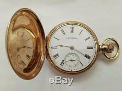 ANTIQUE 9ct GOLD WALTHAM POCKET WATCH-1905 NSW POLICE PRESENTATION INSCRIPTION