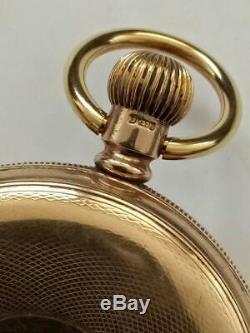 ANTIQUE 9ct GOLD WALTHAM POCKET WATCH-1905 NSW POLICE PRESENTATION INSCRIPTION