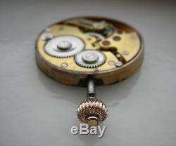 ANTIQUE SYSTEM GLASHUTTE POCKET WATCH MOVEMENT working condition NICE DIAL