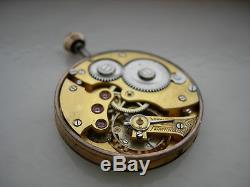 ANTIQUE SYSTEM GLASHUTTE POCKET WATCH MOVEMENT working condition NICE DIAL