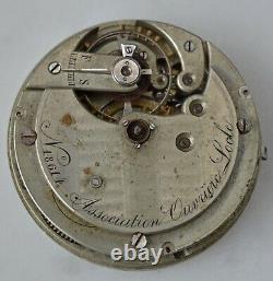 ASSOCIATION OUVRIERE LOCLE Pocket watch MOVEMENT No Case RUNNING Early 20th C