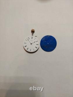 Agasiz Pocket Watch Movement Swiss Mens Full Jewels, dial Lapiz Lazuli