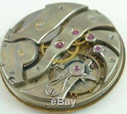 Agassiz Pocket Watch Movement Grade 15 Jewel Spare Parts / Repair