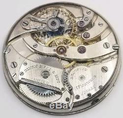Agassiz Private Label Pocket Watch Movement 17j 12s good balance repair F1392