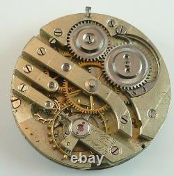 Albin Bourquin Complete Running Pocket Watch Movement Parts / Repair