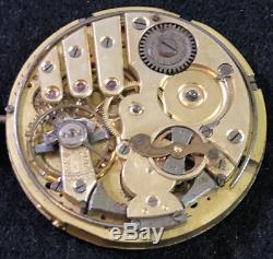 Alfred A. Lugrin Repeater Pocket Watch Movement Parts/Repair 47.2mm