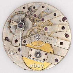 Alfred Gerard 38.5 x 10 mm Key Wind / Set Antique Pocket Watch Movement, Runs