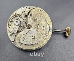 Alphonse Matile Geneva 43mm Pocket Watch Movement High Grade For Repairs