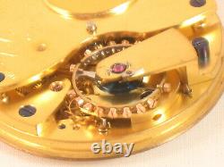 Amazing Chronometer Quality Barraud Lunds Antique Pocket Watch Movement Running