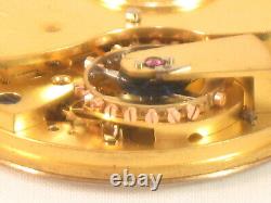 Amazing Chronometer Quality Barraud Lunds Antique Pocket Watch Movement Running