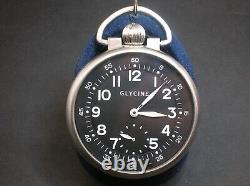 Amazing Glycine F104 Tascale Pocket Watch Eta 6497-1 Movement Only 250 Made Bo