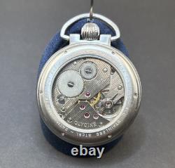 Amazing Glycine F104 Tascale Pocket Watch Eta 6497-1 Movement Only 250 Made Bo