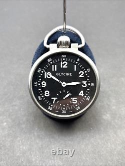 Amazing Glycine F104 Tascale Pocket Watch Eta 6497-1 Movement Only 250 Made Bo