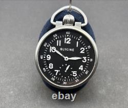 Amazing Glycine F104 Tascale Pocket Watch Eta 6497-1 Movement Only 250 Made Bo