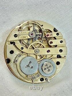 Amazing High Grade Swiss Possible Patek Antique Pocket Watch Movement