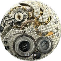 Antique 0S Rockford Multicolor Mechanical Hunter Pocket Watch Movement 180 USA