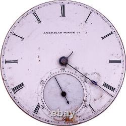 Antique 10 Size 1862 Waltham 13 Jewel Key Wind Pocket Watch Movement CivilWarEra