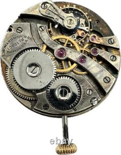 Antique 12S Howard Series 8 21 Jewel Mechanical Hunter Pocket Watch Movement