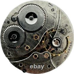 Antique 12S Waltham Mechanical Hunter Pocket Watch Movement Riverside Maximus