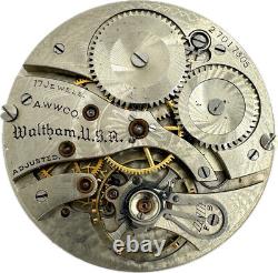 Antique 12S Waltham Secometer Mechanical Pocket Watch Movement No. 1235 USA