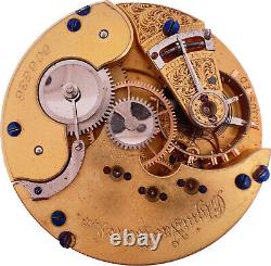 Antique 16 Size Elgin 15 Jewel Mechanical Hunter Pocket Watch Movement 49 Runs