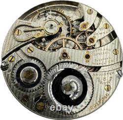 Antique 16 Size Illinois Overland Special 19 Jewel Pocket Watch Movement 706