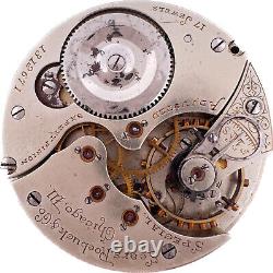 Antique 16 Size Illinois Sears Roebuck 17 Jewel Pocket Watch Movement Grade 175