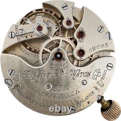 Antique 16 Size Non-Magnetic 16J Mechanical Hunter Pocket Watch Movement 73 USA