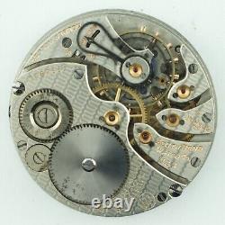 Antique 16 Size South Bend Railroad Pocket Watch Movement Grade 227 Running