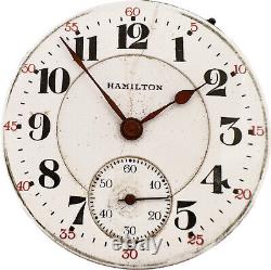 Antique 16S 1923 Hamilton 21 Jewel Railroad Pocket Watch Movement 992 for Repair