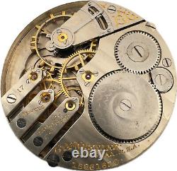 Antique 16S Elgin 17 Jewel Mechanical Pocket Watch Movement 338 USA Three Finger