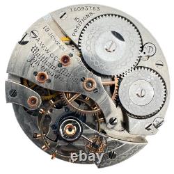 Antique 16s 1906 Waltham 19 Jewel Mechanical Pocket Watch Movement Riverside USA