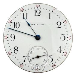 Antique 16s 1906 Waltham 19 Jewel Mechanical Pocket Watch Movement Riverside USA