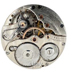 Antique 16s 1907 E Howard Montgomery 17 J Hunter Pocket Watch Movement Series 3