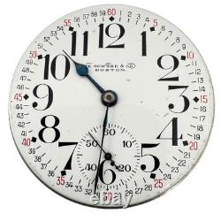 Antique 16s 1907 E Howard Montgomery 17 J Hunter Pocket Watch Movement Series 3