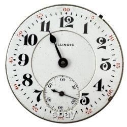 Antique 16s 1913 Illinois 19 Jewel Mechanical Pocket Watch Movement 706 USA