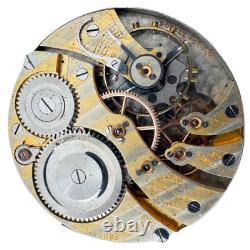 Antique 16s 1919 Illinois Two Tone 17 Jewel Pocket Watch Movement 305 USA